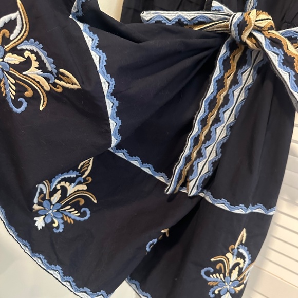 NWT Shoshanna Navy Blue Barkley Mini Dress with Embroidery 2 - Picture 11 of 15